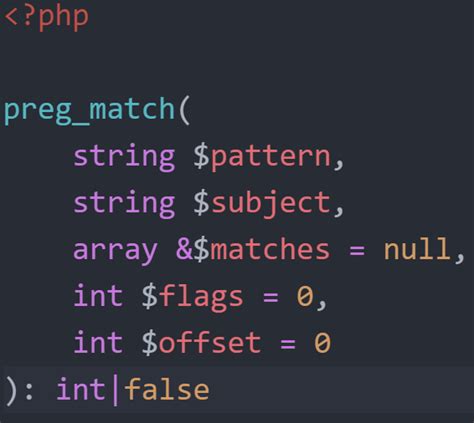 php preg_match